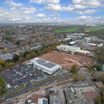 Aerial view of Prime Park industrial development Birmingham