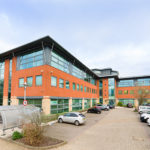 Exterior view of One Kings Court offices Worcester with dedicated on-site car parking