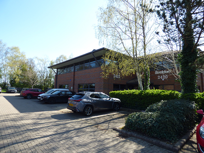 External view of 2425 and 2426 Regents Court - high quality offices, Birmingham Business Park with on-site parking