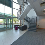 Reception area at Oak House, offices to let Worcester