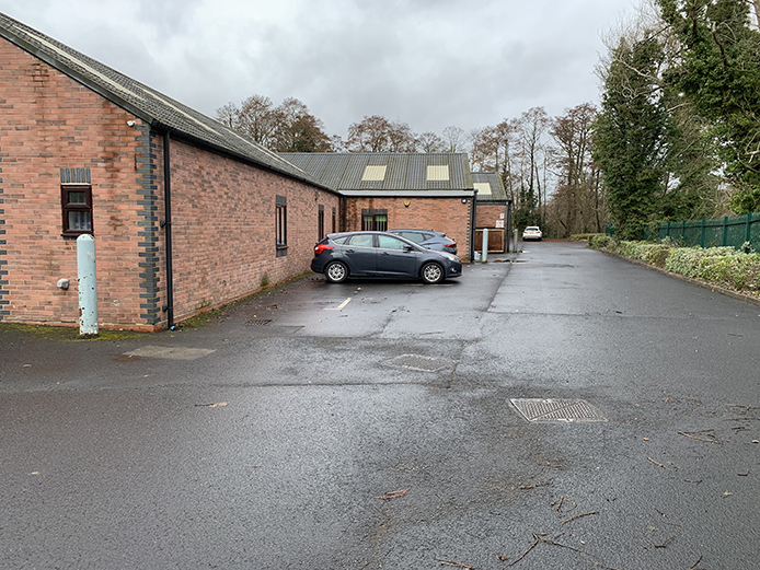 On-site car parking for 1 & 2 Lakeside Business Park industrial units to rent, Tamworth