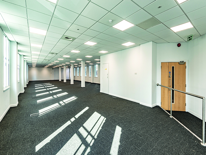 Internal view of high quality, refurbished offices in Birmingham city centre