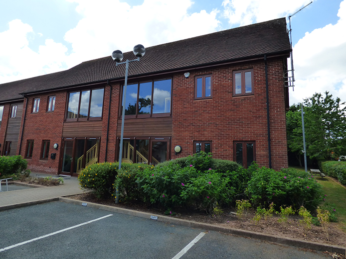 Exterior at 9 & 10 Chestnut Court offices to let Redditch