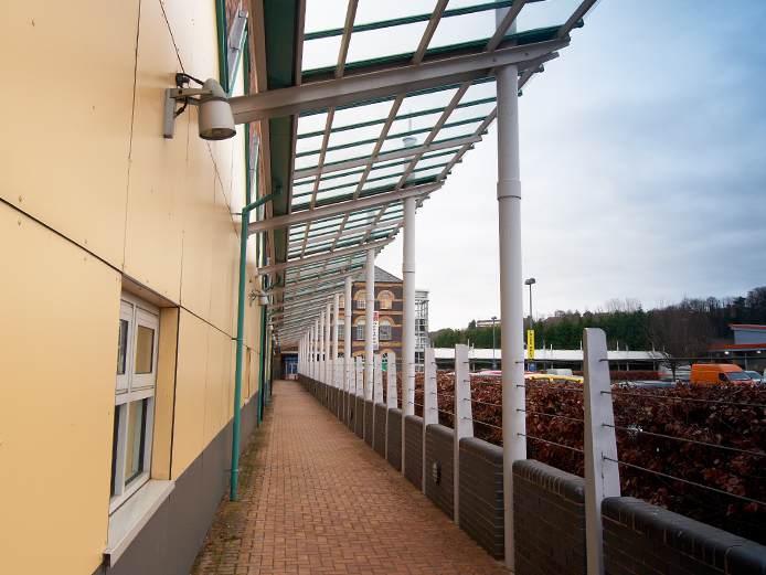 Canopied walkways to Green Street offices, Kidderminster