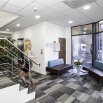 Stairs within serviced offices Fleet