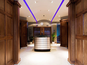 Foyer of Lancaster House Offices Birmingham City centre