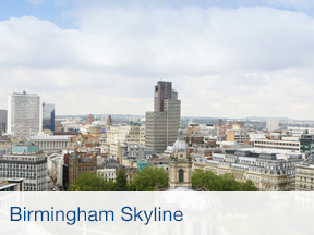 Skyline view of Birmingham