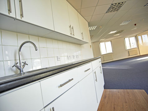Breakout area for Precision House offices in Alcester