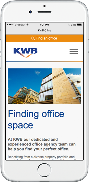 New website for offices in Birmingham