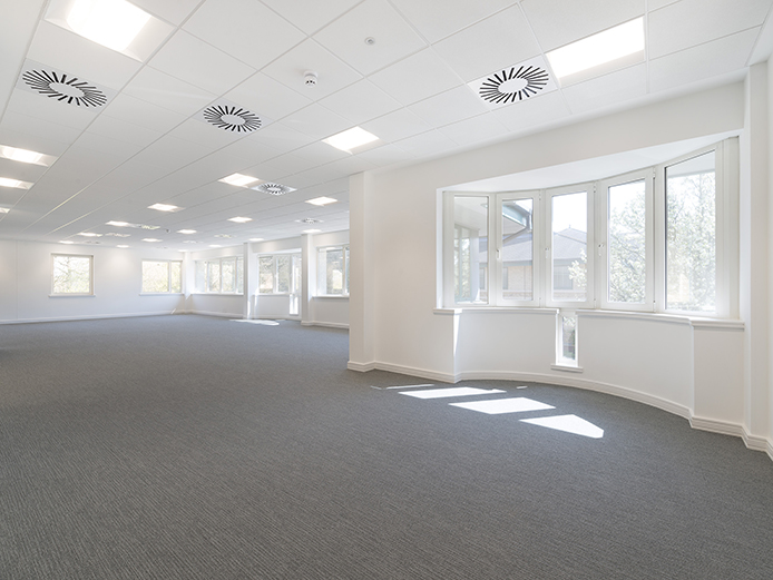 Interior, 6180 Knights Court open plan offices to let in Solihull