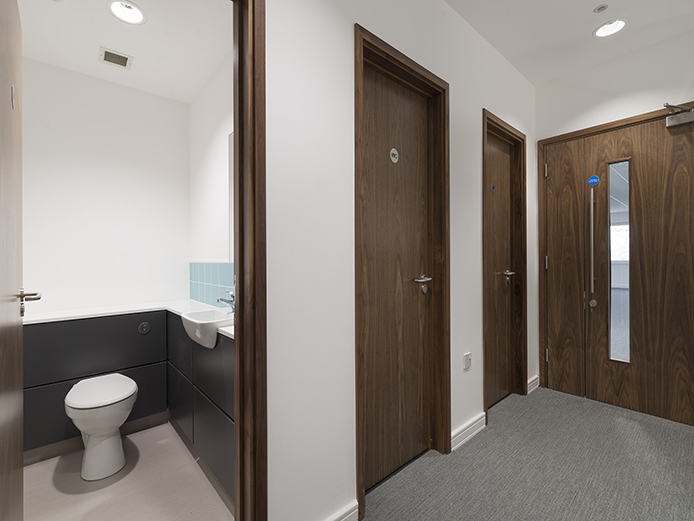 Refurbished WC facilities of 6180 Knights Court, Birmingham Business Park