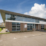 External view and car parking of 1750 Solihull Parkway offices Birmingham Business Park