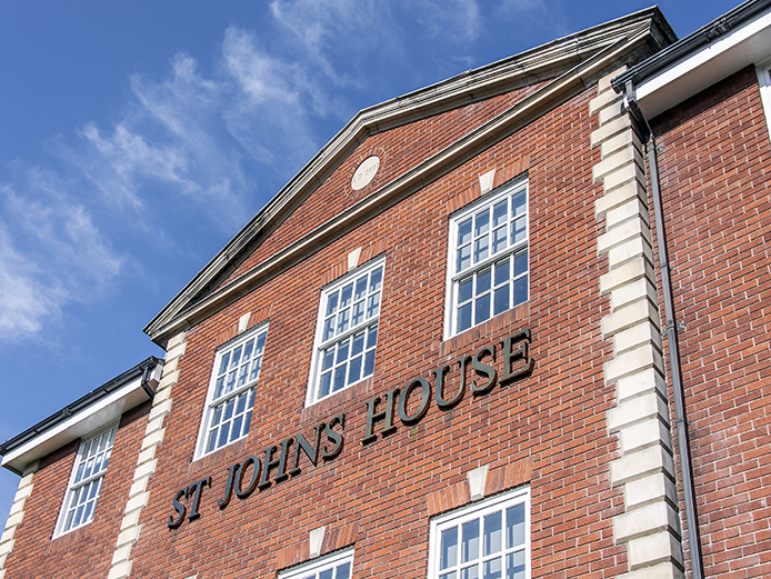 St Johns House sign - offices Bromsgrove