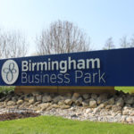 Entrance sign at Birmingham Business Park