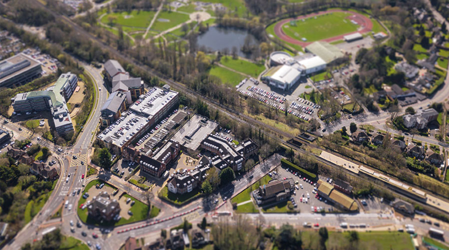 Solihull office market - aerial view