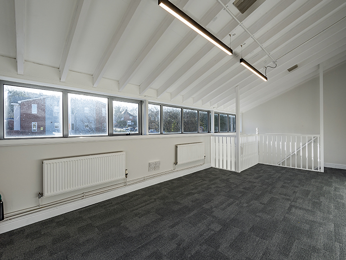 Internal shot of office space at Unit 10 Empire Court offices Redditch