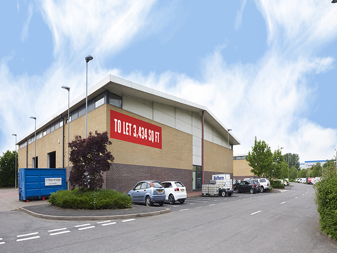 External view of Unit G5 Castle Vale Enterprise Park warehouse to let Birmingham