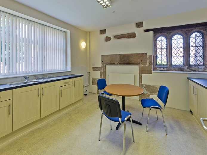 Kitchen facilities at the Manor House Hay Hall offices Birmingham