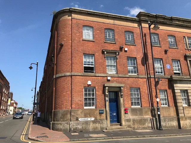 External view of 21 Graham Street offices to rent Jewellery Quarter Birmingham