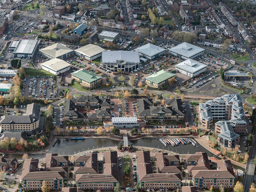 Aerial photo of Waterfront Business Park, Brierley Hill
