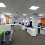 Office space Coventry with feature walls
