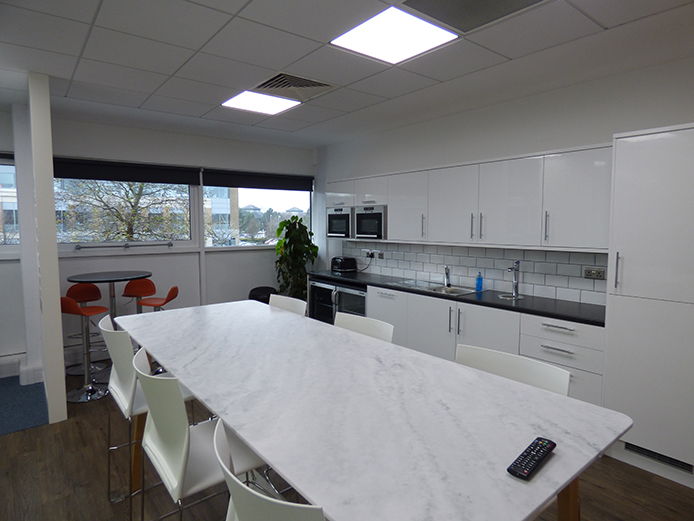 Kitchen area inside 1740 Solihull Parkway offices Birmingham Business Park
