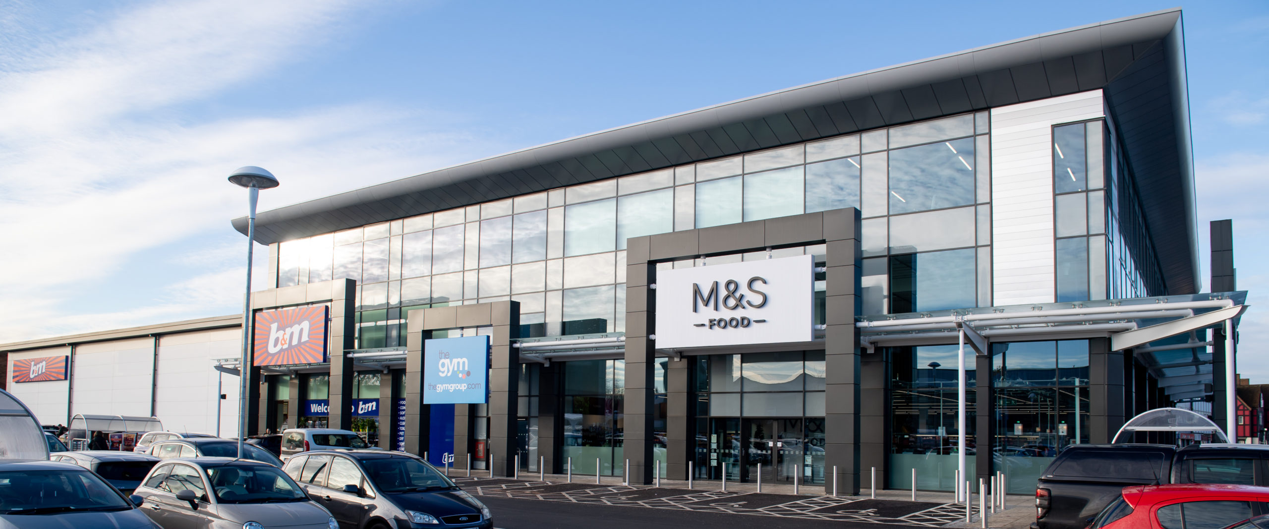 Sheldon Retail Park in Birmingham - out-of-town retail park managed by KWB Property Management
