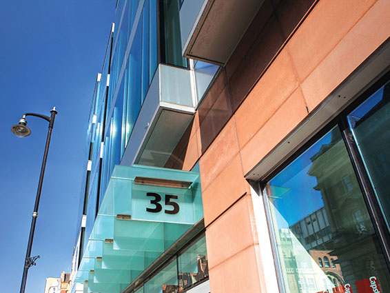 Kennedys 35 Newhall Street office where KWB provided lease negotiation, expansion, and office refurbishment