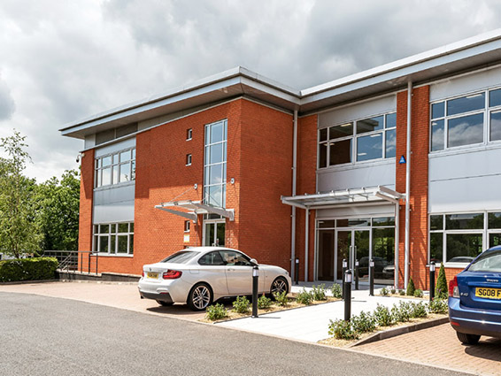 External of Raven's Court, BioCare Ltd's new Redditch offices
