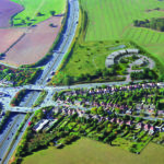 Aerial view of Topaz Business Park next to M42 J1 - offices to let or for sale Bromsgrove
