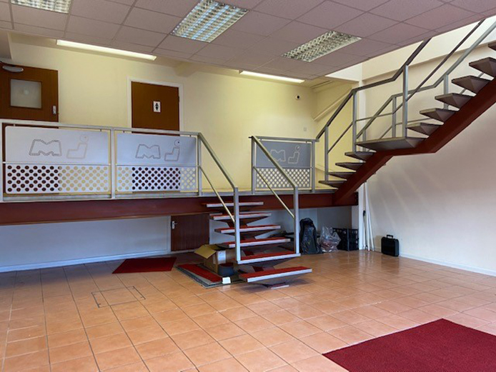 Reception area in warehouse for sale Birmingham