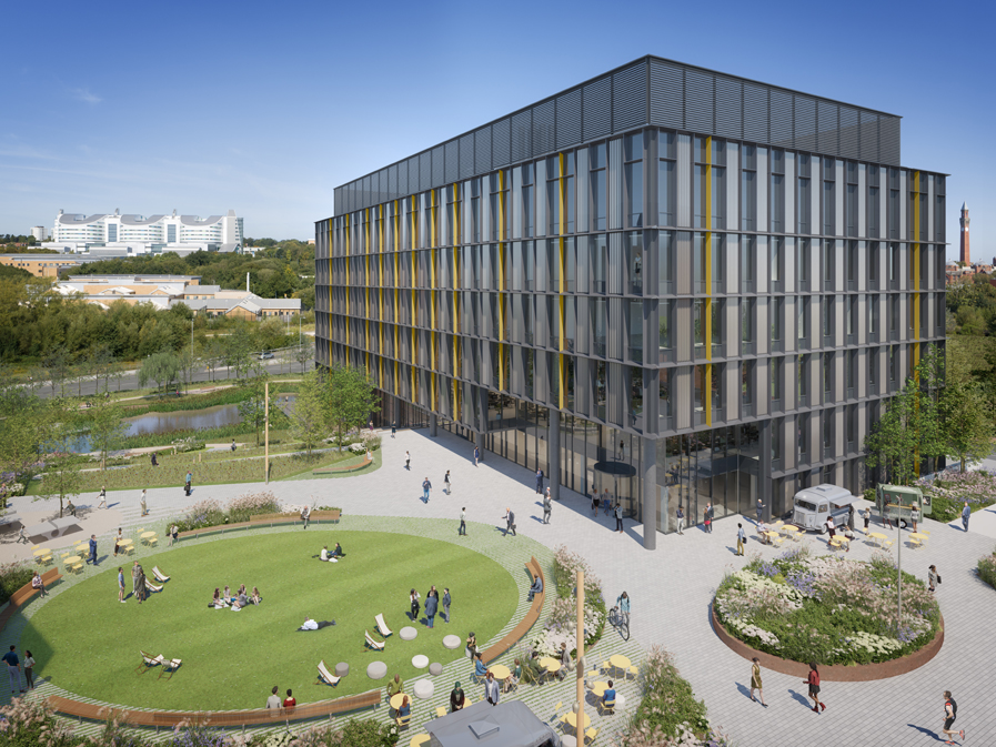 CGI of Birmingham Health Innovation Campus due in 2023 will be an important life sciences location for Birmingham