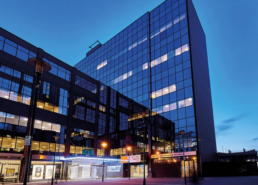 Exterior at 9 Colmore Row office space Birmingham city centre