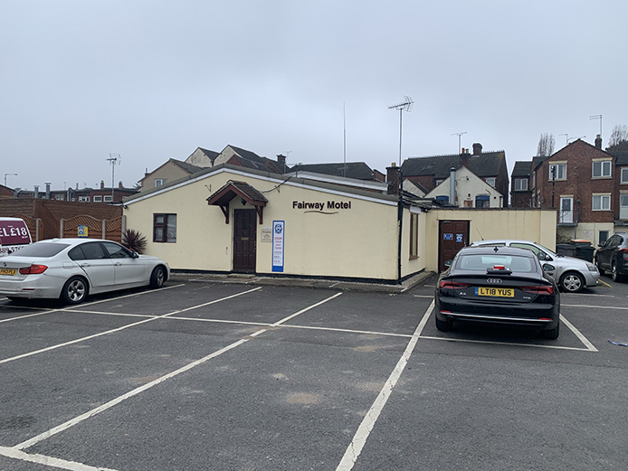 Front exterior at Fairway Motel Rugeley