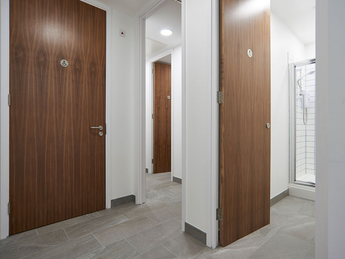 Shower facilities at 7 Waterfront Business Park, offices Brierley Hill