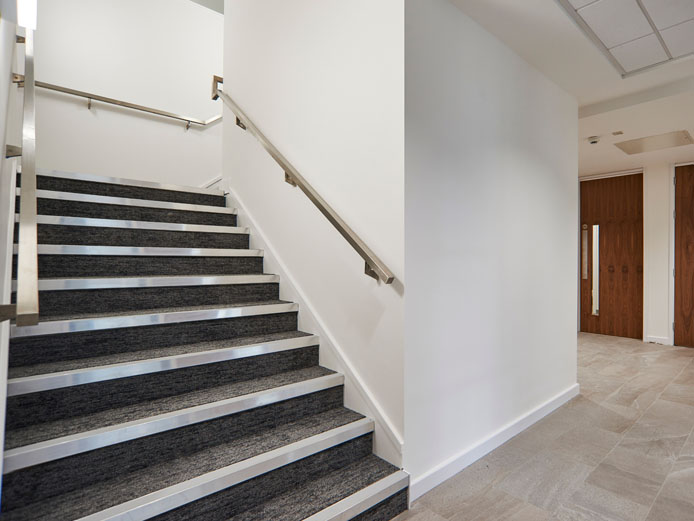 Stairs at 7 Waterfront Business Park, offices to let Brierley Hill