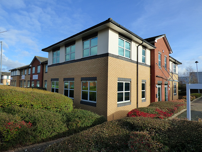 External view of 12 The Courtyard, offices to let Bromsgrove