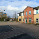 View from car park for 12 The Courtyard, offices Bromsgrove