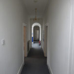 Internal view of corridor with period features in offices Birmingham