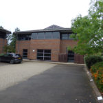 Rear view of 2460 Regents Court offices to let Solihull