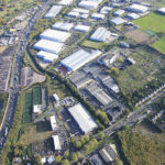 Aerial view of Tamebridge Industrial Estate industrial units to let Birmingham
