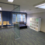 Internal office space and glazed meeting room at 695 Warwick Road offices to let Solihull