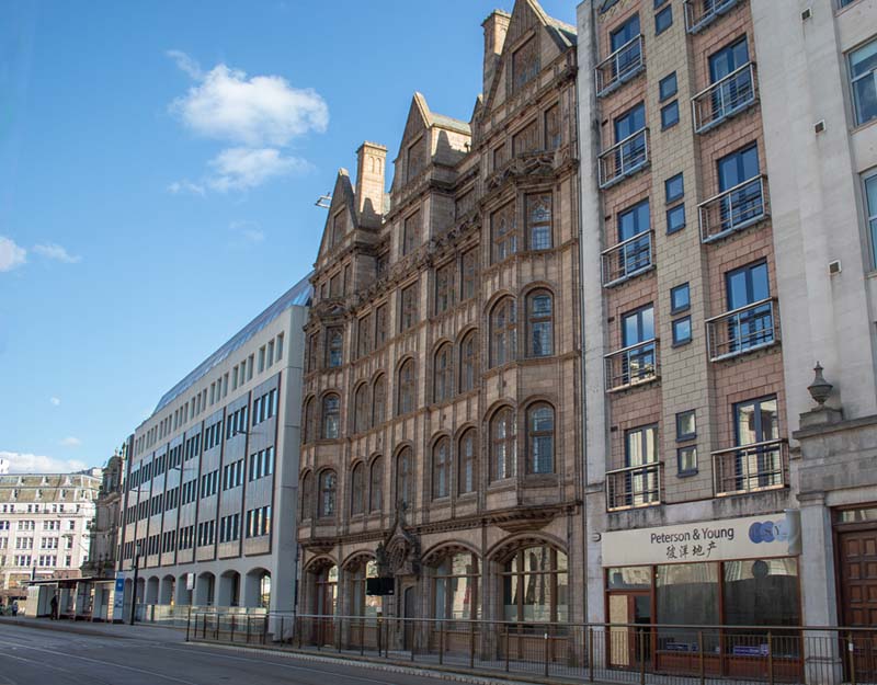 Queen's College Chambers, for which KWB Residential provides block management services in Birmingham city centre