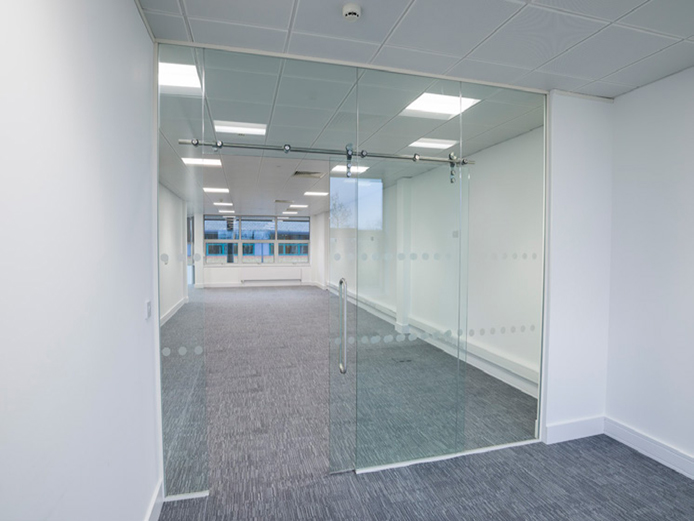 Glass door meeting room at 3160 Park Square, offices to let Birmingham Business Park