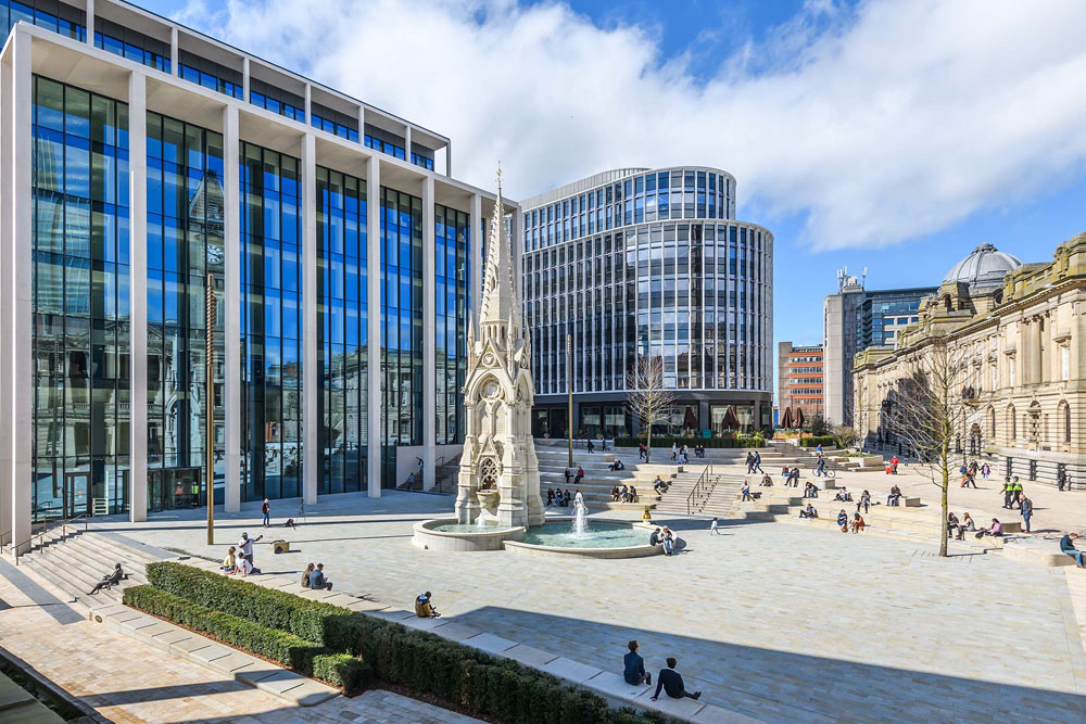 External view of Two Chamberlain Square - 2nd largest Birmingham office market deal