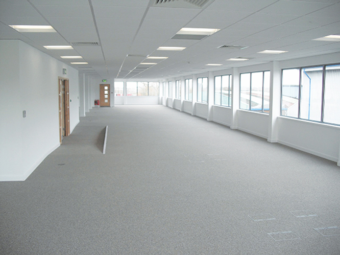 Interior self-contained office space Birmingham with refurbishment