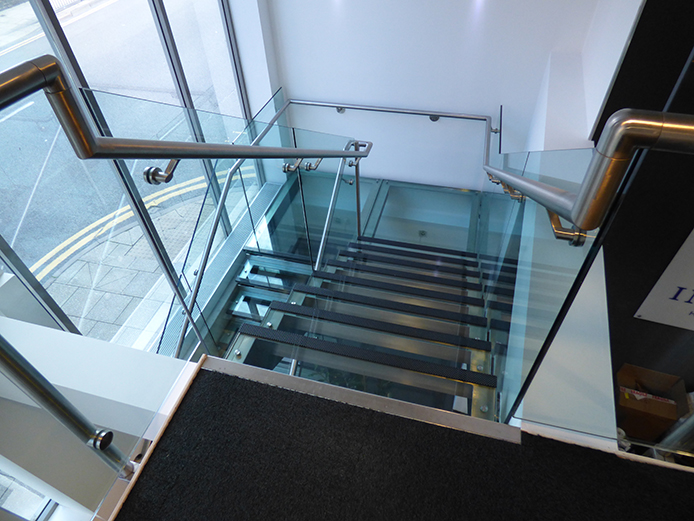 Internal staircase of Birmingham office spaceInternal staircase of Birmingham office space