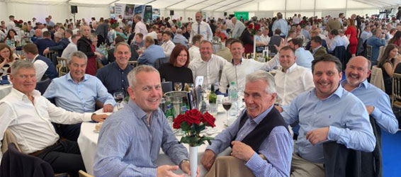 Members of the KWB team attending Stourbridge Rugby's annual corporate lunch | KWB 2022 review