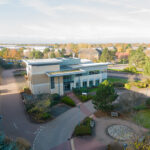Aerial view of 4020 Lakeside, Birmingham Business Park, offering high quality offices Solihull