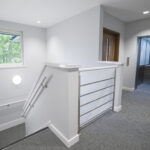 Stairwell and common areas at refurbished offices to rent Birmingham Business Park